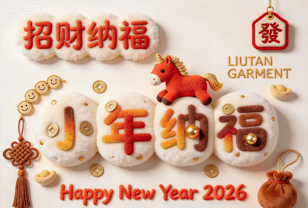 刘潭服装温馨提醒：小年将至，辞旧迎新暖衣随行